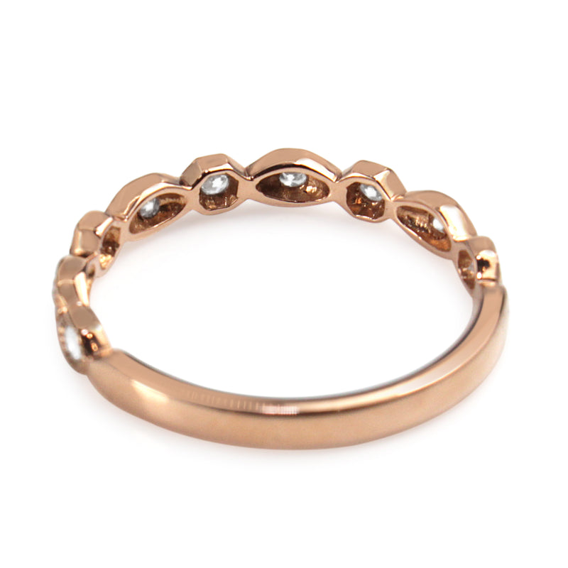 9ct Rose Gold Vintage Style Ring