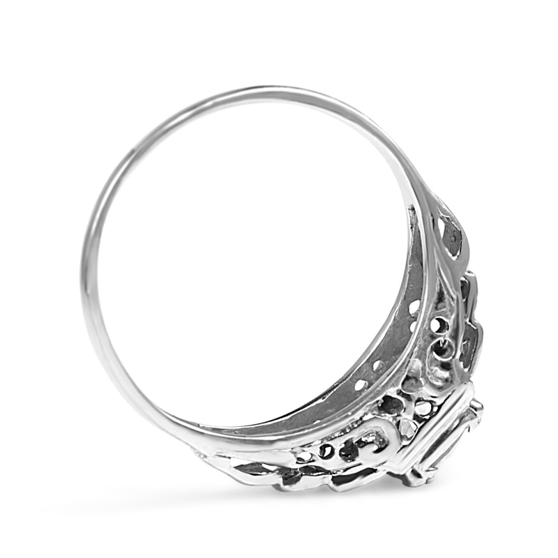 18ct White Gold Art Deco Old Cut Diamond Ring