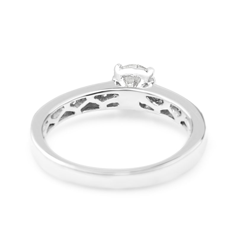 18ct White Gold Diamond Solitaire Ring