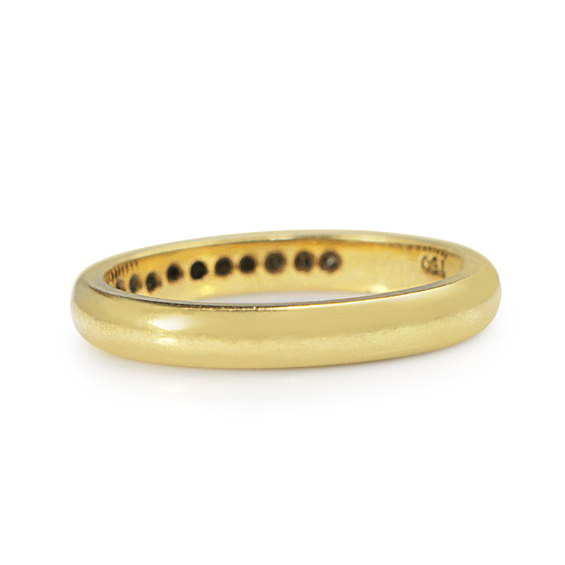18ct Yellow Gold Grain Set Diamond Band Ring