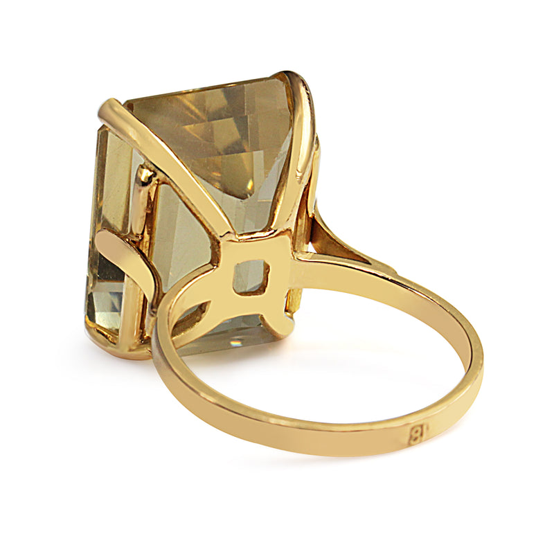 18ct Yellow Gold Citrine Cocktail Ring