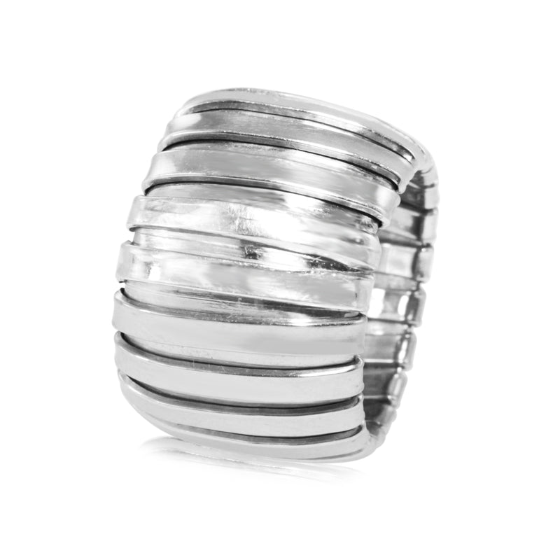 Platinum Italian Flexible Ring