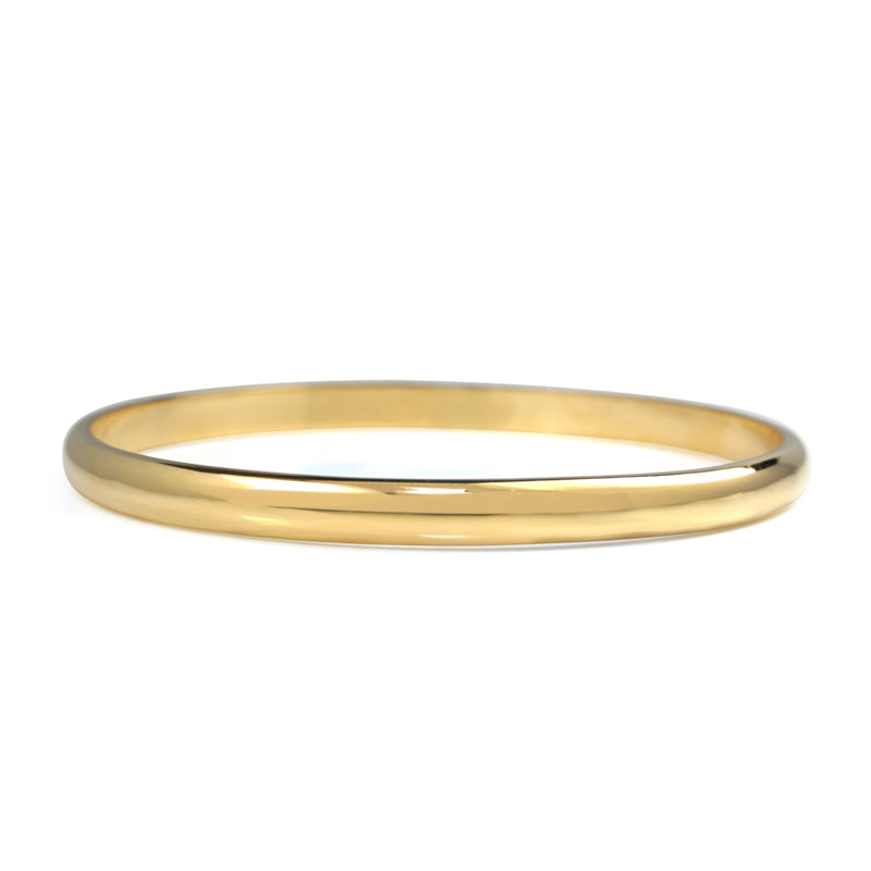 18ct Yellow Gold Solid Round Bangle