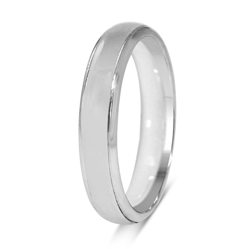 Platinum Polished 3.7mm Band Ring